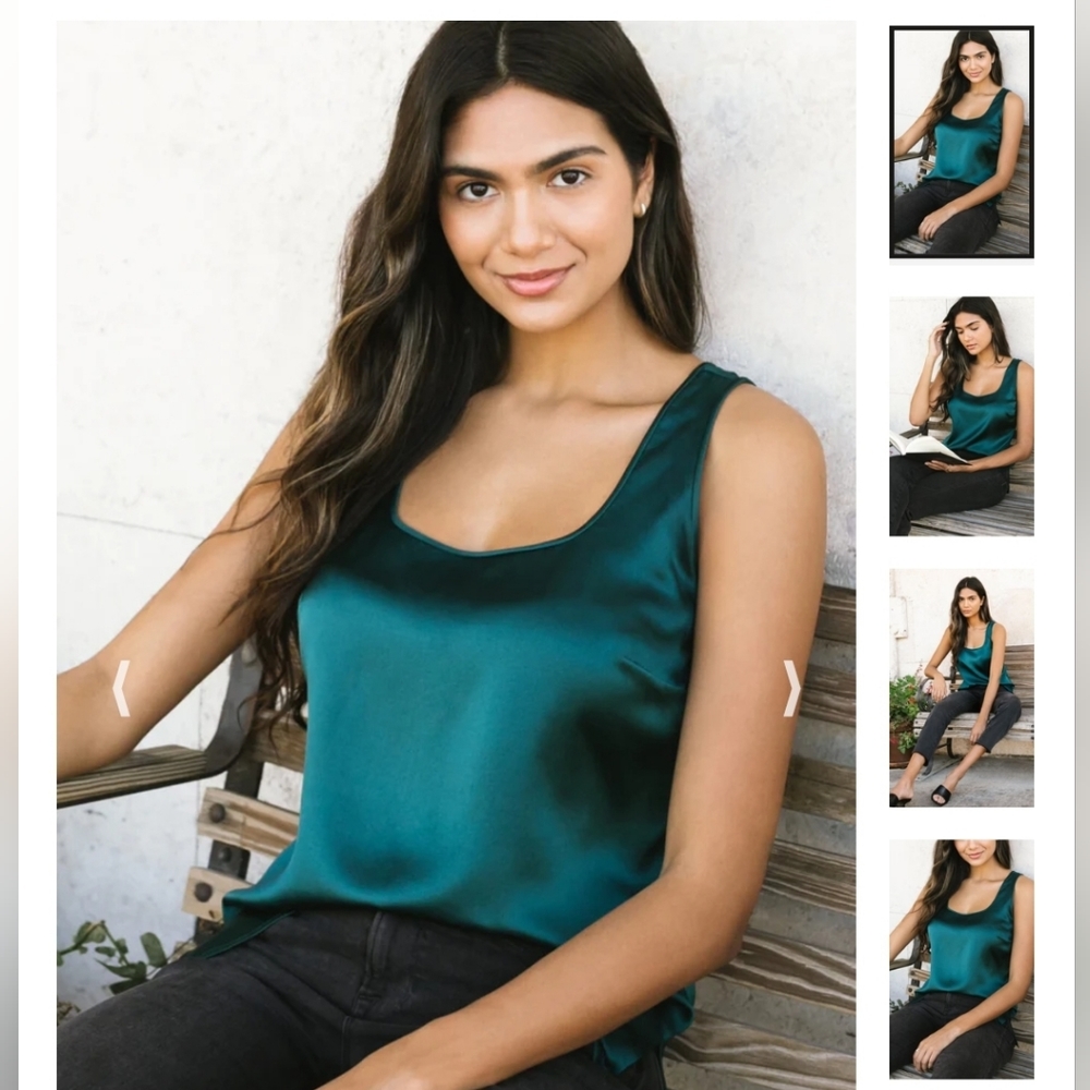 NWT Ravella Fiora Silk Tank, size XS